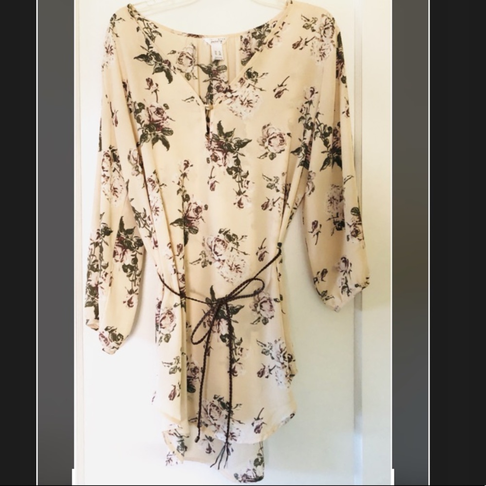Long sleeve flowy dress
